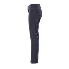 Pants, women, PEARL, stretch, light pants, black-blue