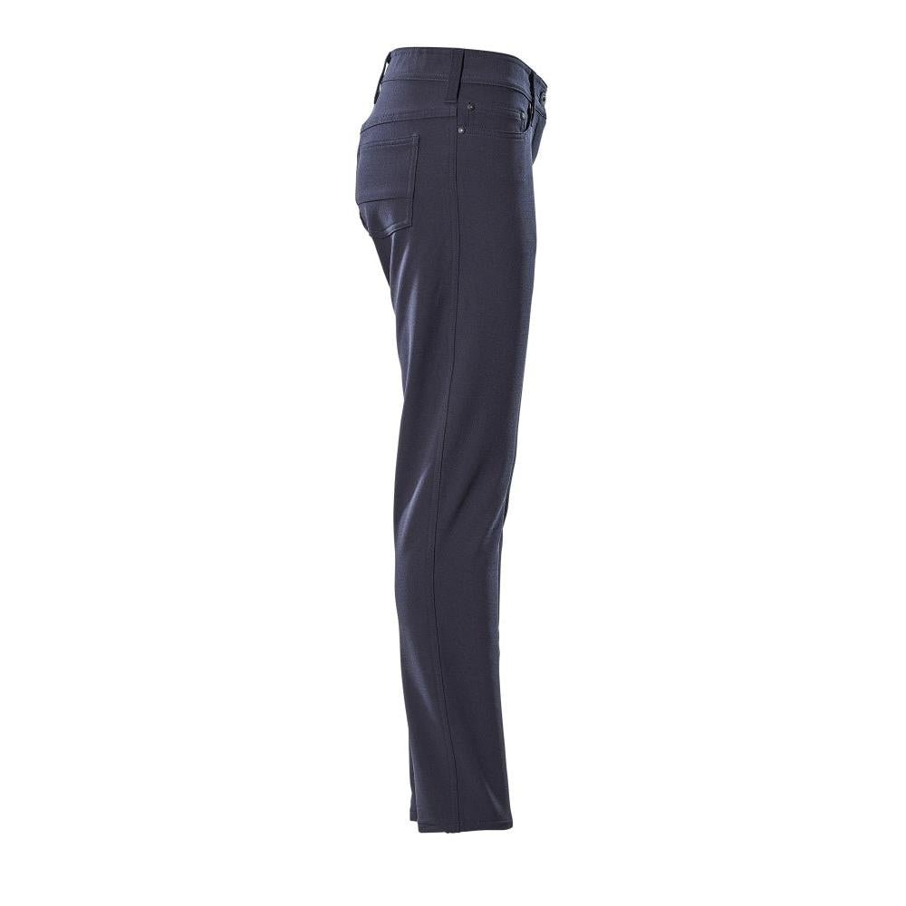 Pants, women, PEARL, stretch, light pants, black-blue