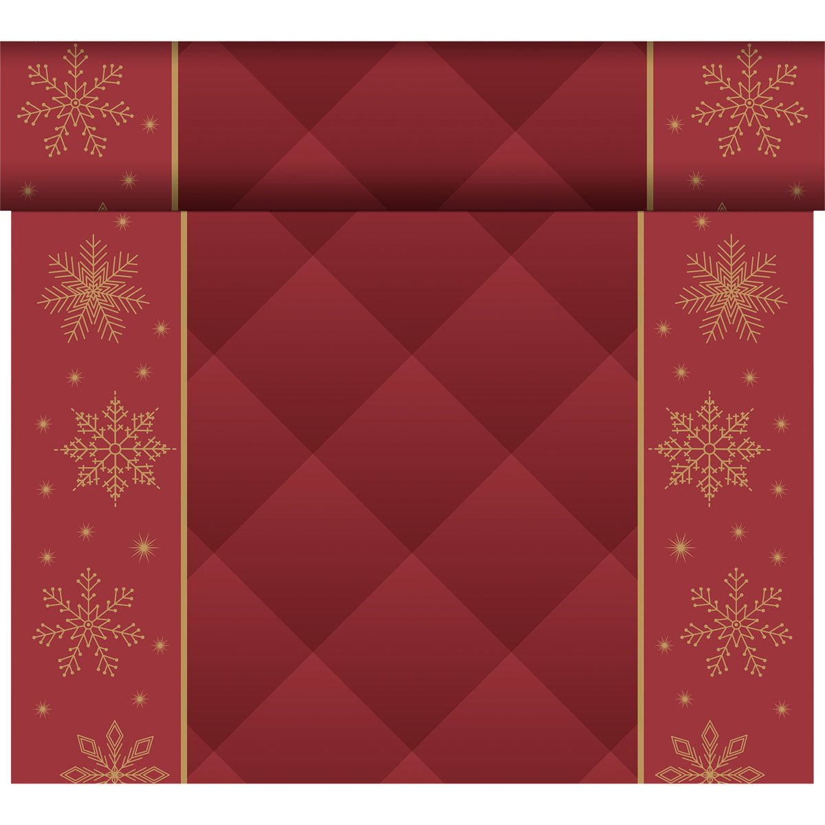 Das Bio-Dunicel-Tete a Tete 0,4x24m von Duni GmbH ist ideal zur Aufwertung Ihrer nachhaltigen Tischdekoration oder passend zu einer umweltfreundlichen Tischdecke bei festlichen Anlässen.