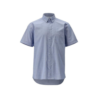 Shirt, short sleeves, modern fit, stretch, light blue