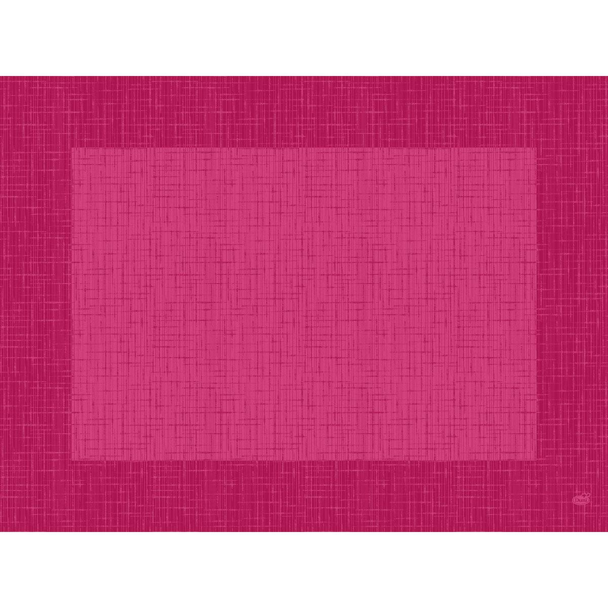Das Bio-Dunicel-Sets 30x40 Linnea fuchsia von Duni GmbH zeichnet sich durch ein rosa und magentafarbenes Kreuzschraffur-Design mit einem dunkleren magentafarbenen Rand aus - eine umweltfreundliche Tischsets Wahl für elegante Events. 1 Packung im Karton.