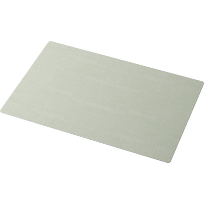 The Duni GmbH silicone placemats 30 x 45 cm is a rectangular, light grey placemat with a subtle texture pattern, offering stylish table protection. It is depicted on a solid white background.