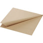 The Duni GmbH Cell.Serv.33x33 3-ply 1/4 natural brown napkins (pack of 250 pieces) are made of cellulose, measure 33x33 cm, and feature a subtle border pattern on a plain background.