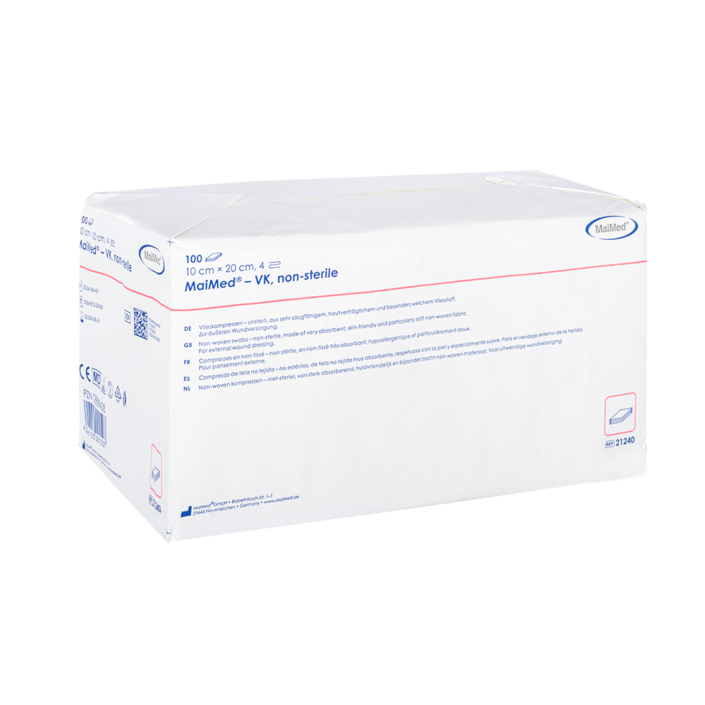 Comhbhrúite lomra neamh-steiriúil MaiMed-VK de 100 píosa/mála páipéir