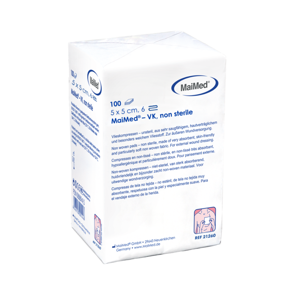 Comhbhrúite lomra neamh-steiriúil MaiMed-VK de 100 píosa/mála páipéir