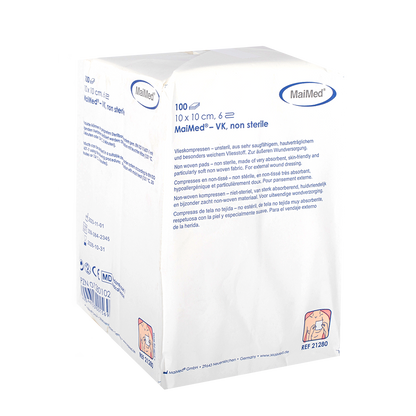 Comhbhrúite lomra neamh-steiriúil MaiMed-VK de 100 píosa/mála páipéir