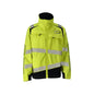 Jacket, stretch inserts Multisafe work jacket, hi-vis yellow/black-blue