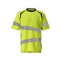 T-shirt, modern fit T-shirt Multisafe, hi-vis yellow/black-blue