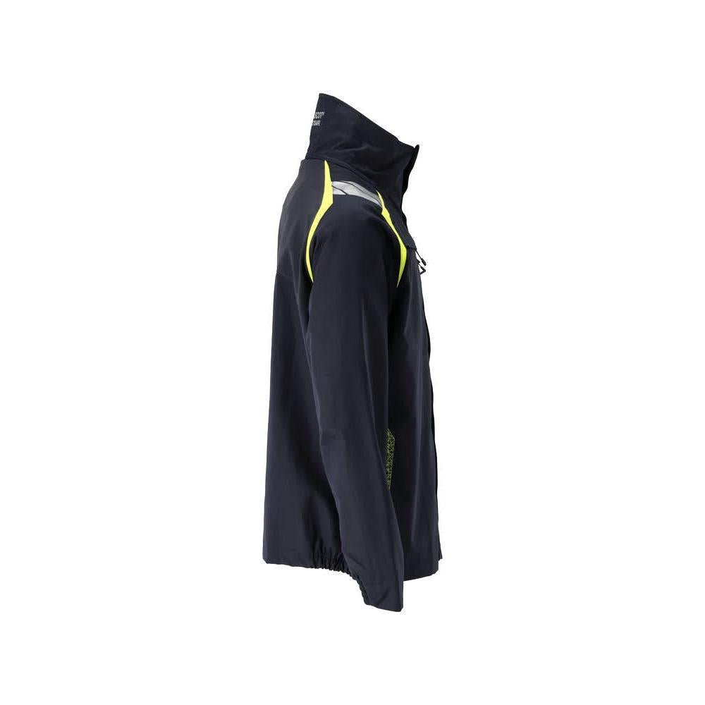 Jacket, stretch inserts Multisafe work jacket, black blue/hi-vis yellow