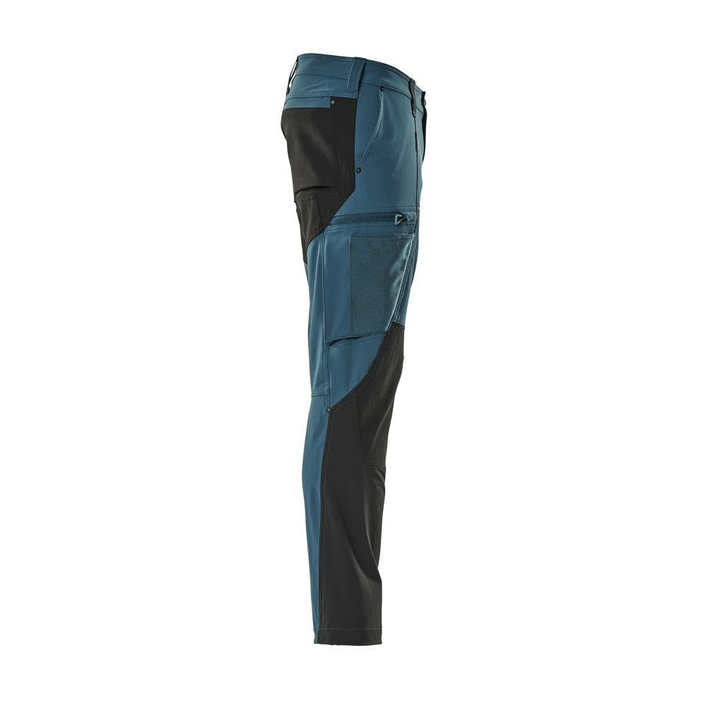 Functional trousers, ULTIMATE STRETCH trousers, dark petroleum/black