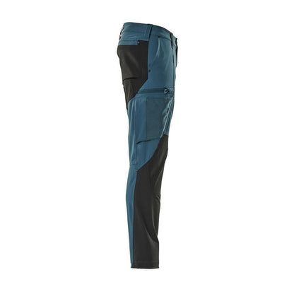 Functional trousers, ULTIMATE STRETCH trousers, dark petroleum/black