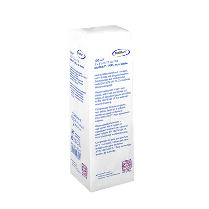 Comhbhrúite scoilte uige neamhsterile MaiMed-MKS, 100 píosa/mála páipéir