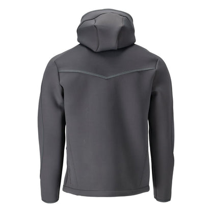 Soft shell jacket, hood, modern fit soft shell jacket