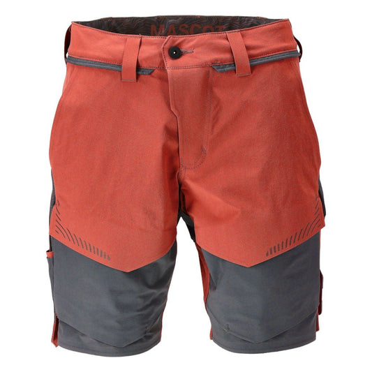 Shorts, stretch, light weight shorts, autumn red/anthracite gray