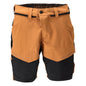 Shorts, stretch, light weight shorts, nut brown/black