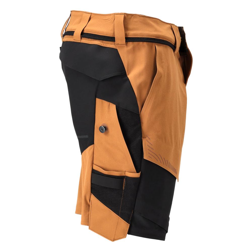 Shorts, stretch, light weight shorts, nut brown/black