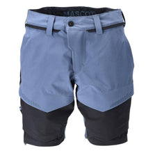 Shorts, stretch, light weight shorts, stone blue/black blue