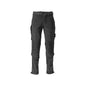 Trousers, knee pockets, durable, stretch trousers, black