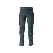 Trousers, knee pockets, durable, stretch trousers, forest green