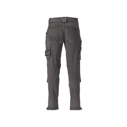 Trousers, knee pockets, durable, stretch trousers, anthracite grey
