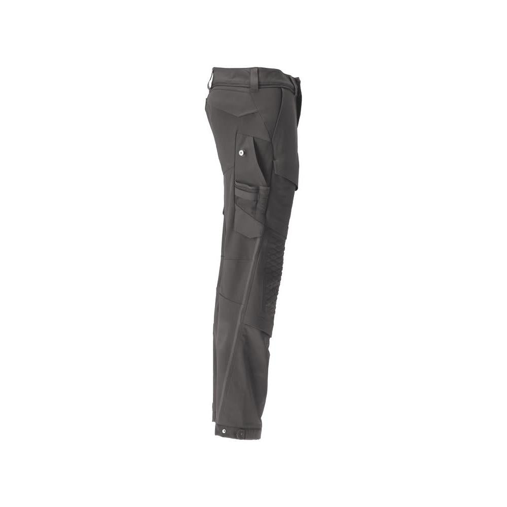 Trousers, knee pockets, durable, stretch trousers, anthracite grey