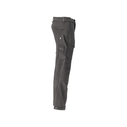 Trousers, knee pockets, durable, stretch trousers, anthracite grey
