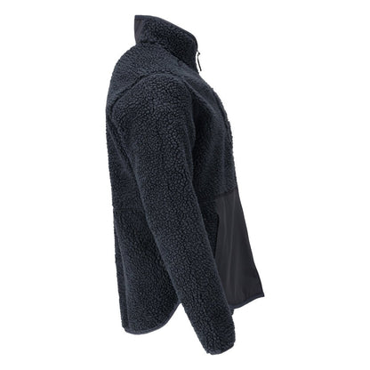 Fiber fur jacket with zipper Fiber fur jacket