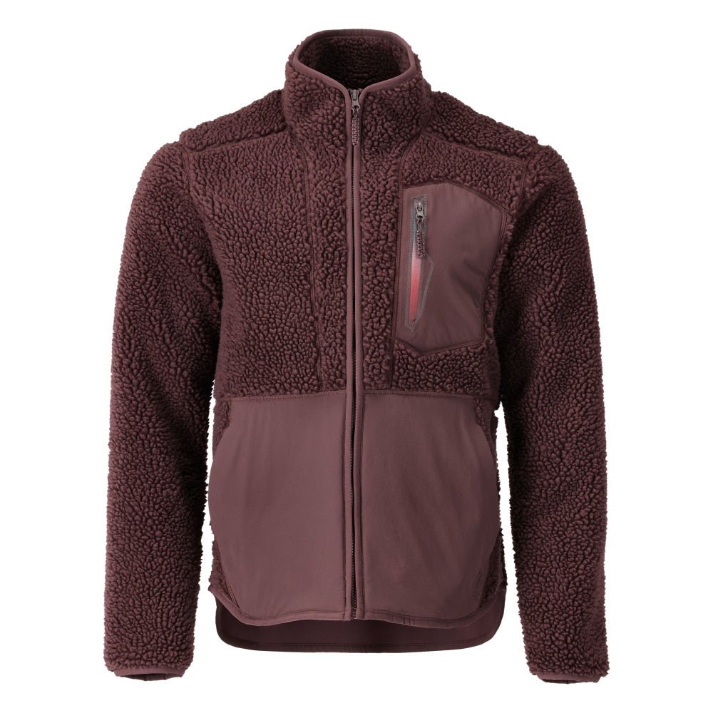 Fiber fur jacket with zipper Fiber fur jacket