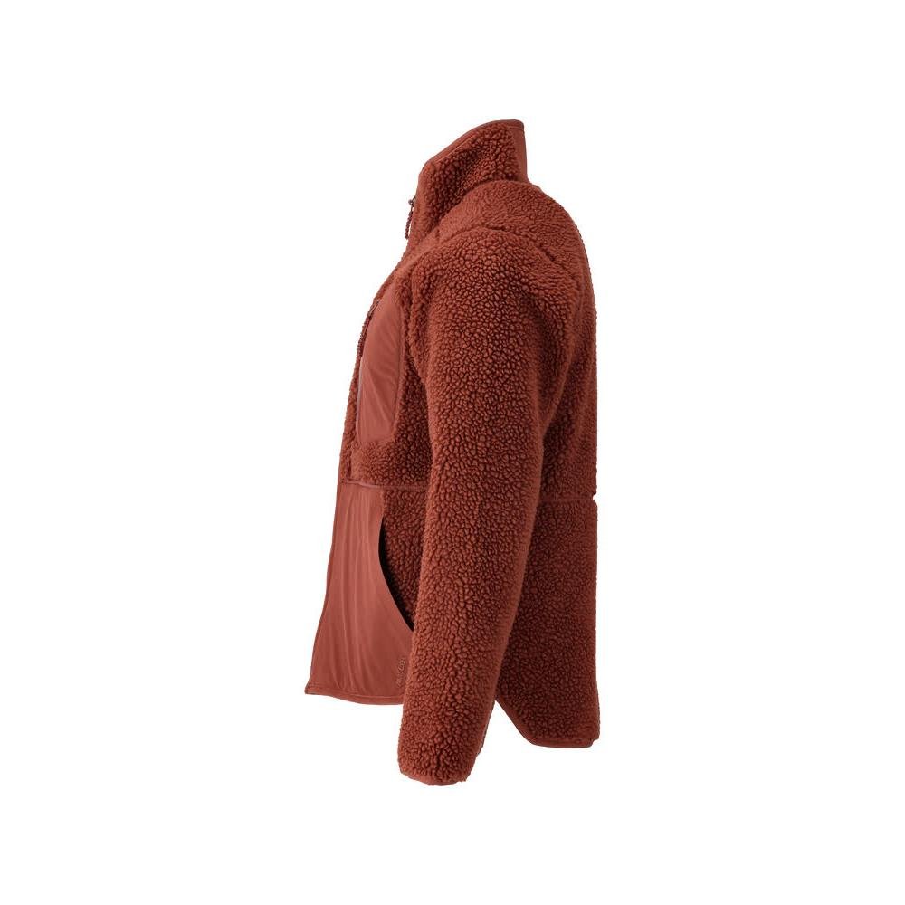 Fiber fur jacket with zipper Fiber fur jacket