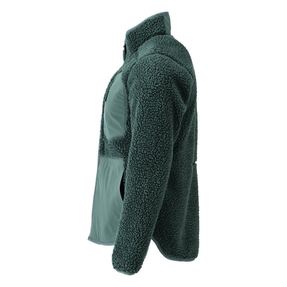 Fiber fur jacket with zipper Fiber fur jacket