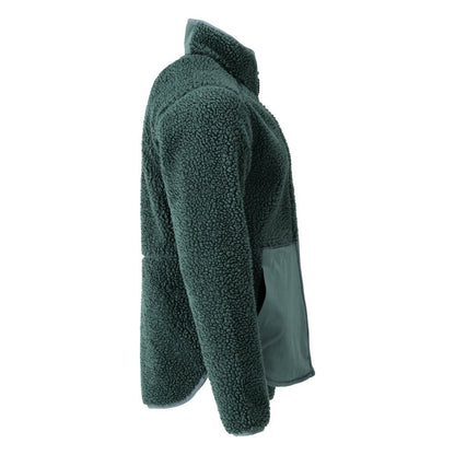 Fiber fur jacket with zipper Fiber fur jacket