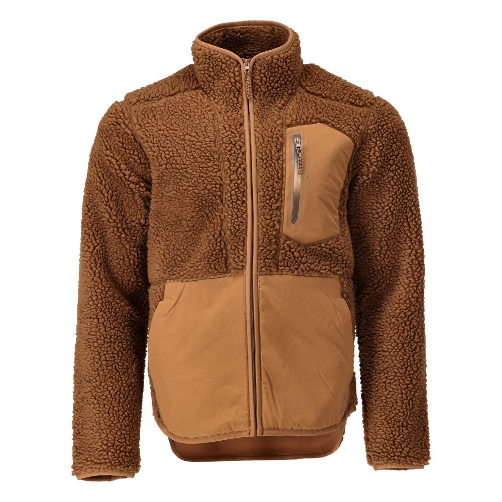 Fiber fur jacket with zipper Fiber fur jacket