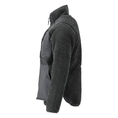 Fiber fur jacket with zipper Fiber fur jacket