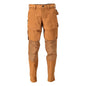 Pants with knee pockets, ULTIMATE STRETCH pants, nut brown