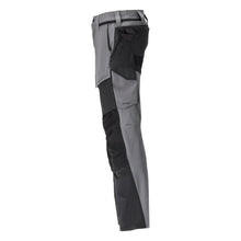 Trousers with knee pockets, ULTIMATE STRETCH trousers, anthracite grey/black