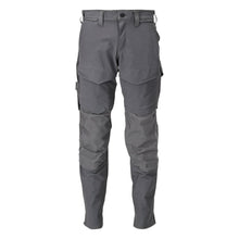 Pants with knee pockets, ULTIMATE STRETCH pants, anthracite gray