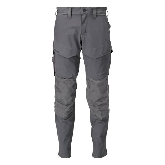 Pants with knee pockets, ULTIMATE STRETCH pants, anthracite gray