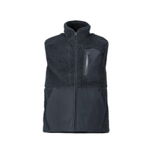 Fiber fur vest with zipper thermal vest