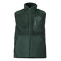 Fiber fur vest with zipper thermal vest