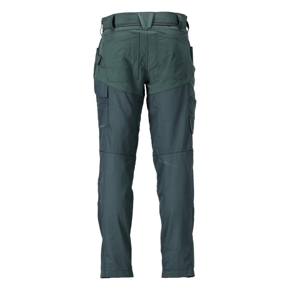 Trousers with knee pockets trousers, forest green