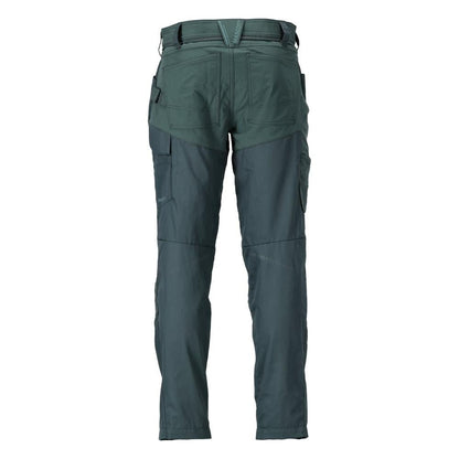 Trousers with knee pockets trousers, forest green