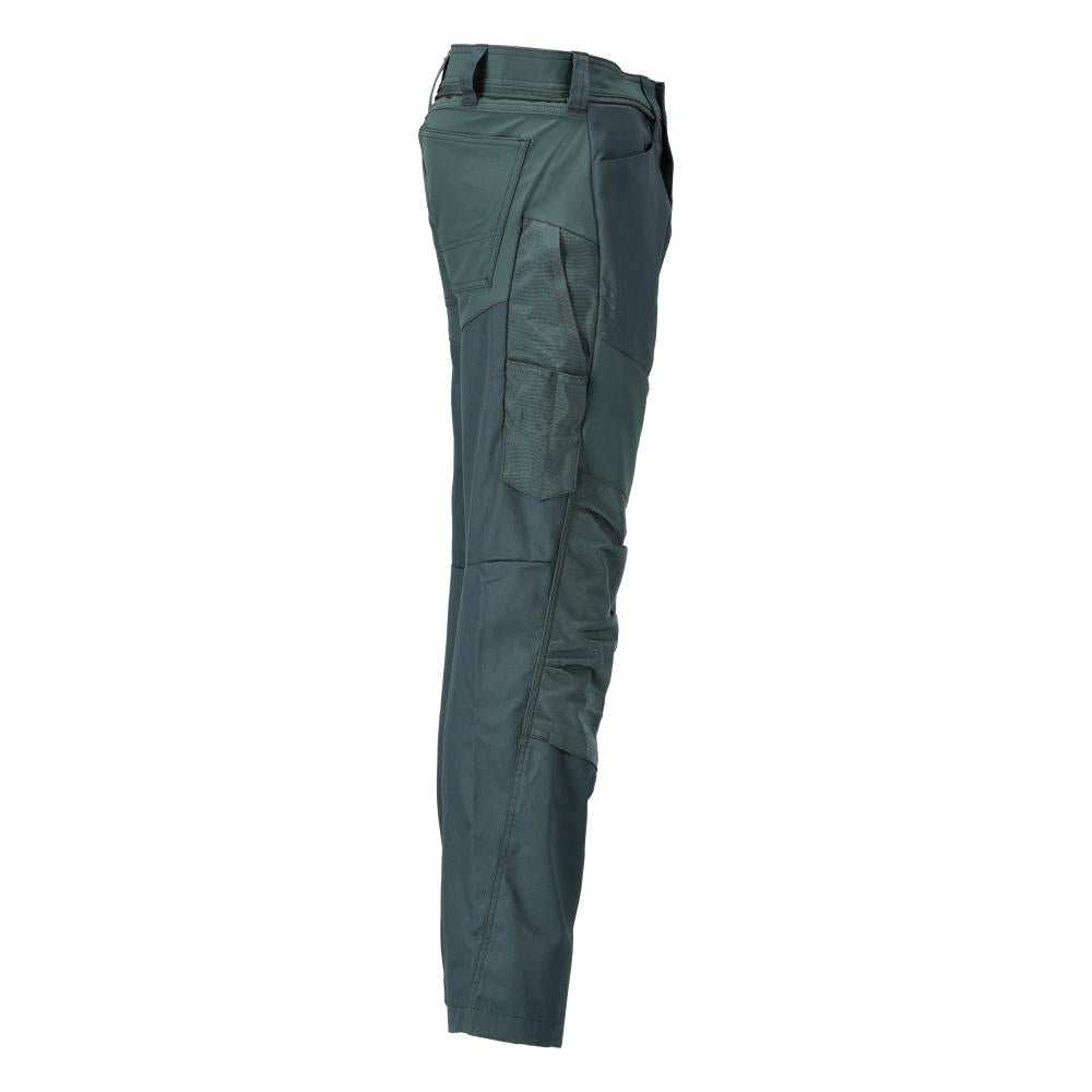 Trousers with knee pockets trousers, forest green