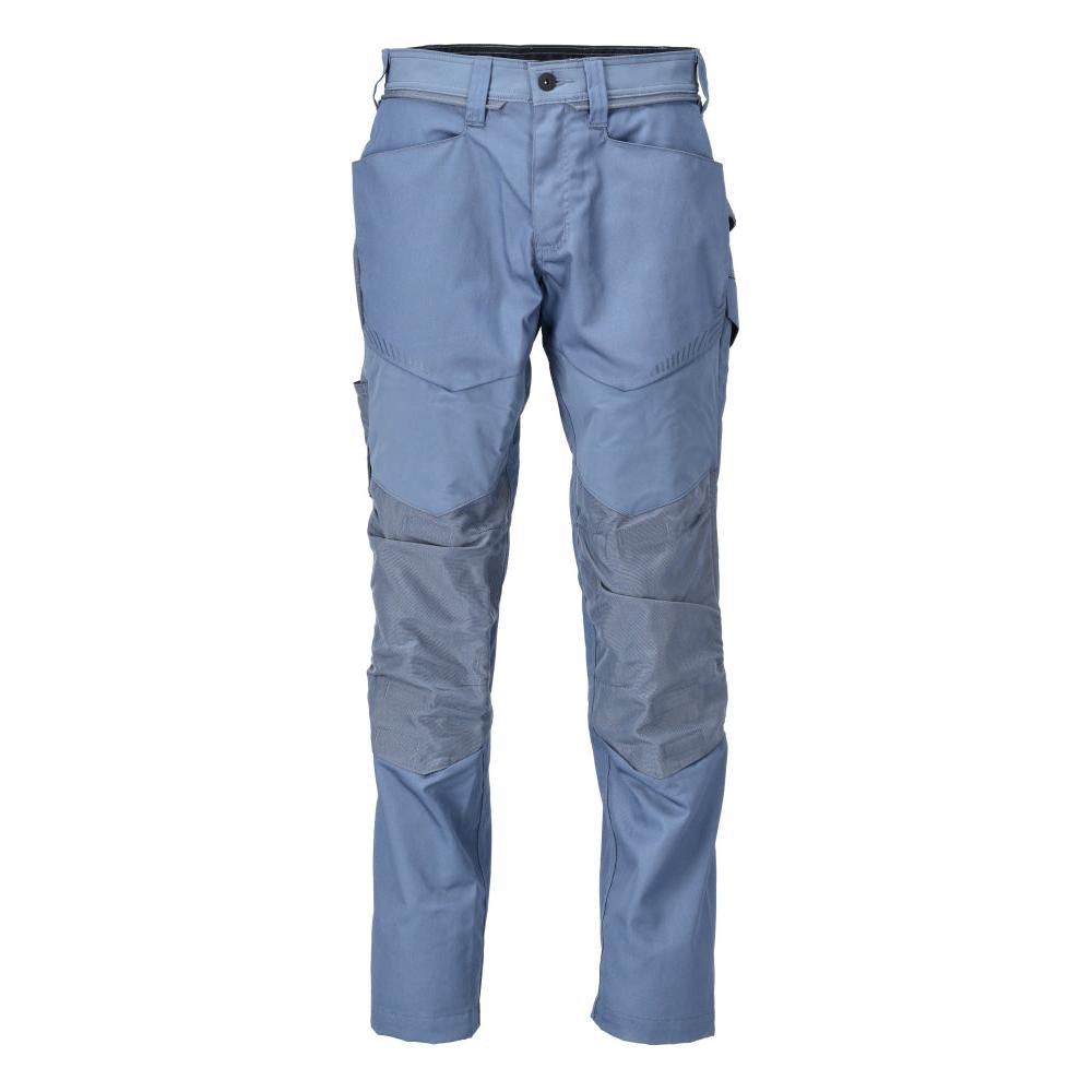 Pants with knee pockets Pants, stone blue