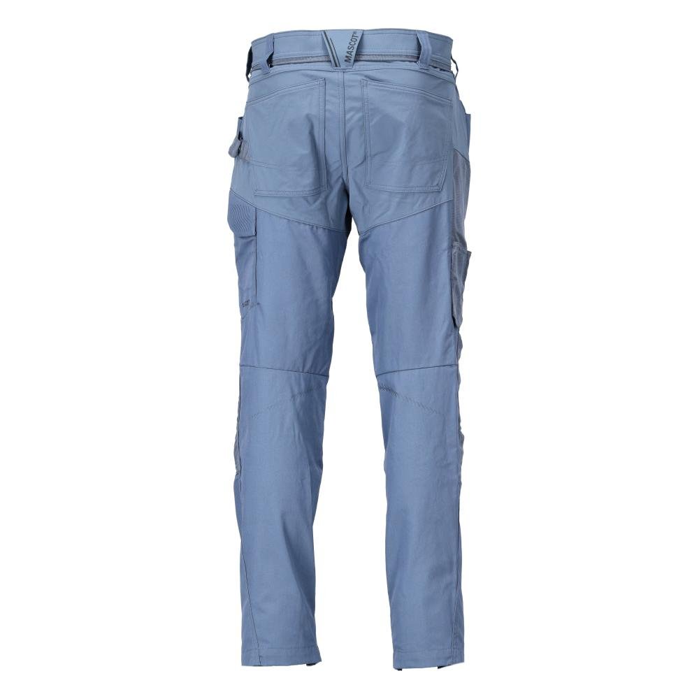 Pants with knee pockets Pants, stone blue