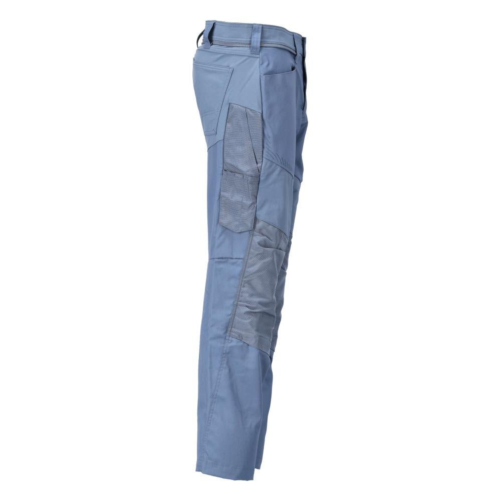 Pants with knee pockets Pants, stone blue