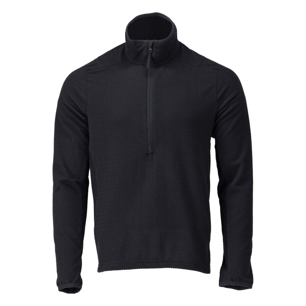 Microfleece sweater with short zipper microfleece jacket