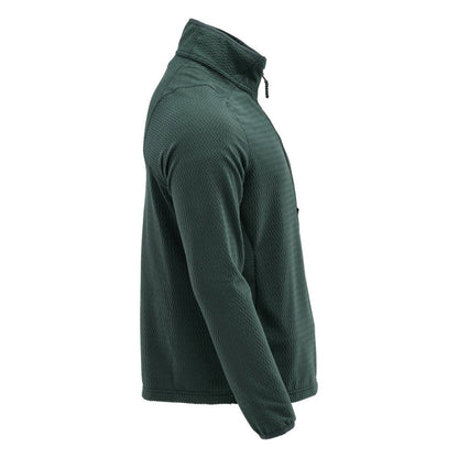 Microfleece sweater with short zipper microfleece jacket