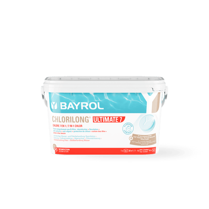 BAYROL Chlorilong® ULTIMATE7 two-phase chlorine tablets with 7 functions