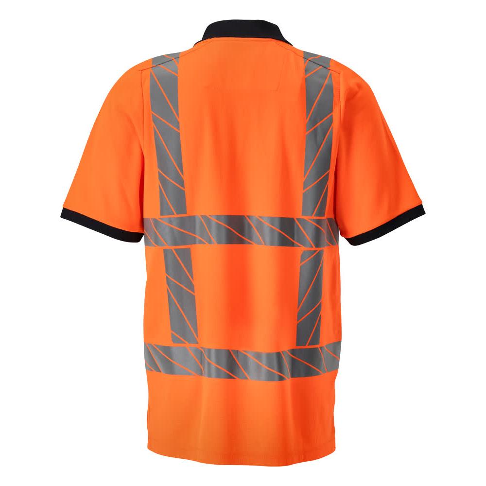 Polo shirt, modern fit polo shirt, hi-vis orange