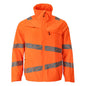 Jacket, stretch inserts work jacket, hi-vis orange